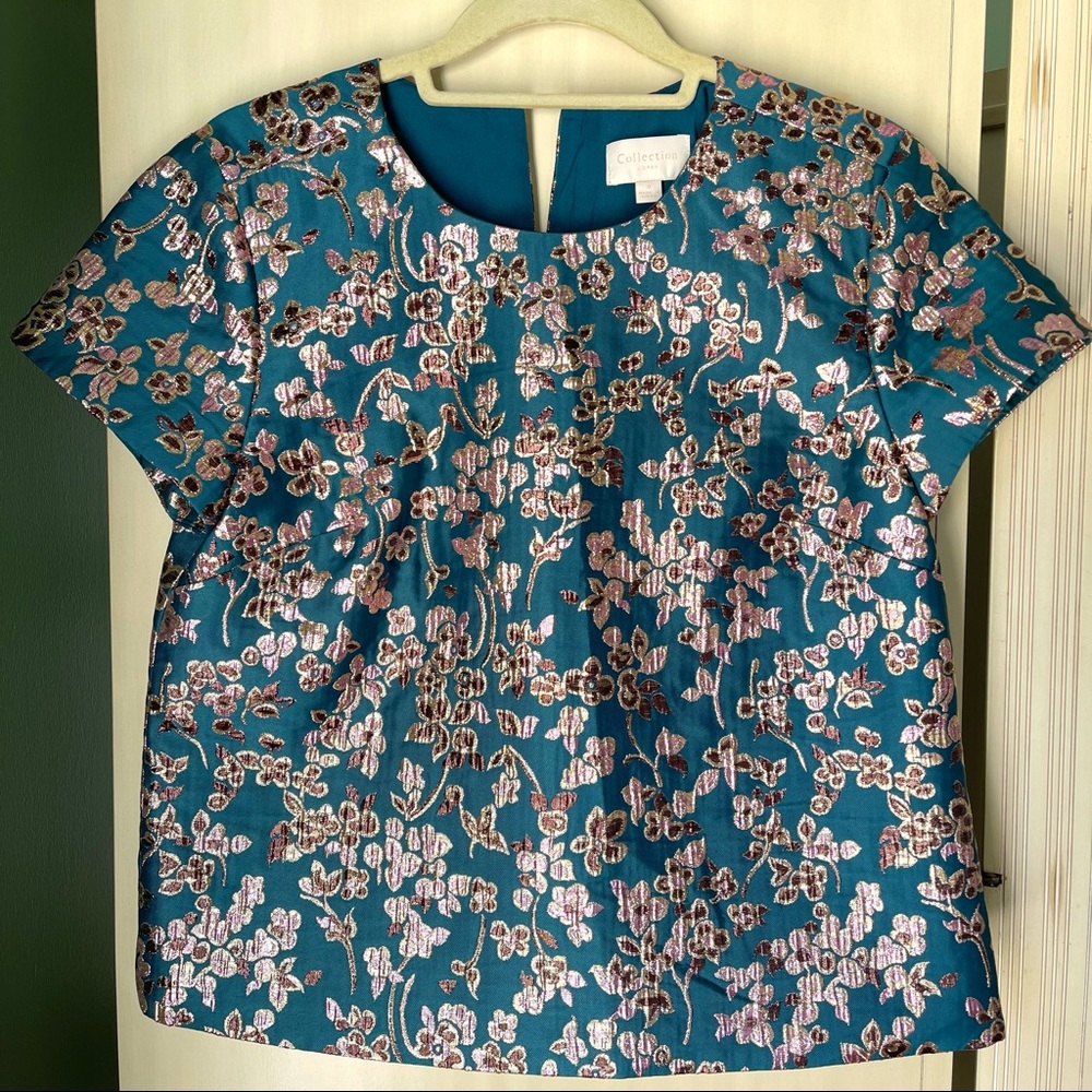 J. Crew embroidered blouse